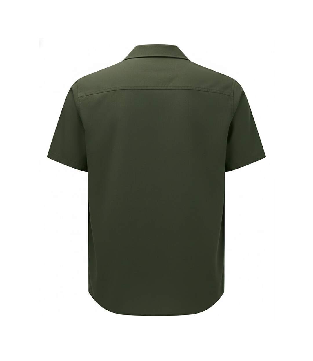 Mens Relaxed Fit Shirt Solid Olive Wombat-1