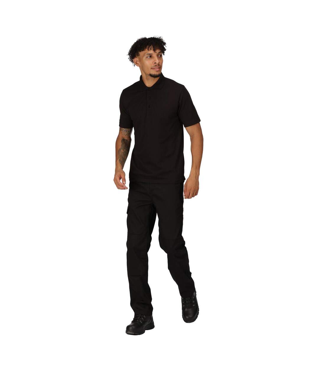 Polo Pro 65/35 Homme Noir Regatta-1