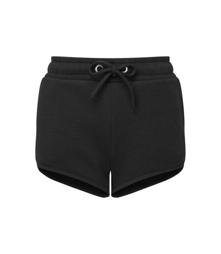 TriDri Womens/Ladies Recycled Retro Sweat Shorts (Black) - UTRW9213