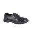 Womens/ladies Matte Pu Brogues Black Boulevard-1