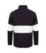 Front Row Unisex Adults Panelled Zip Neck Top (Navy/White) - UTPC3978-2