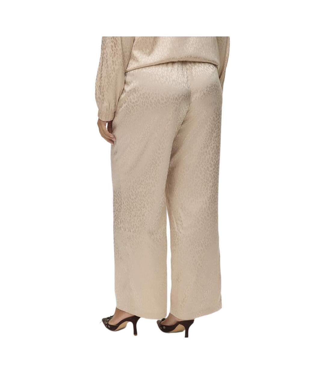 Pantalon fluide beige femme vero moda alida-2