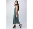 Robe longue larges bretelles SERAPHINE kaki Coton Du Monde-3