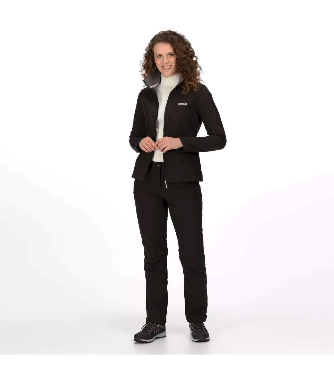 Regatta Great Outdoors Womens/Ladies Geo Softshell II Short Leg Trousers (Black) - UTRG1029-1