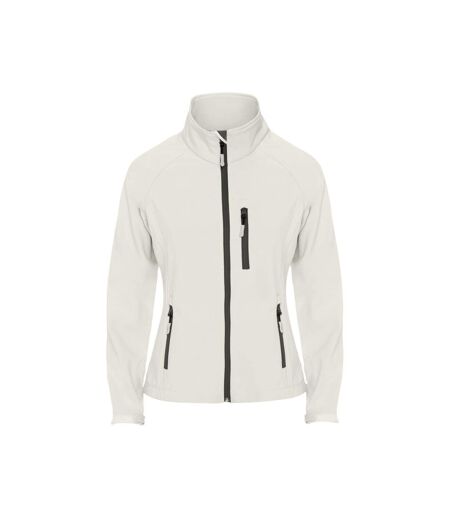 Veste softshell antartida femme blanc cassé Roly