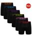 Boxers Motif/style Néon Homme Orange Bleu Violet Vert Rose Rouge Noir Keanu-1