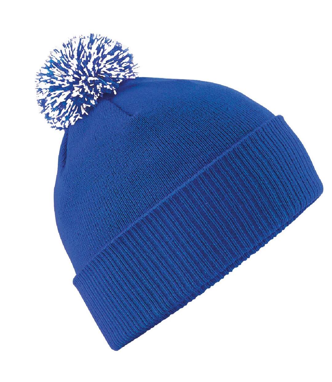 Adultes Bonnet Unisexe Snowstar Bleu Roi Blanc Beechfield-1