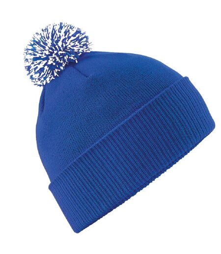 Adultes Bonnet Unisexe Snowstar Bleu Roi Blanc Beechfield