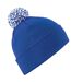 Adultes Bonnet Unisexe Snowstar Bleu Roi Blanc Beechfield-1