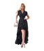 Robe Portefeuille Motif/style À Pois Femme Noir AX Paris-1