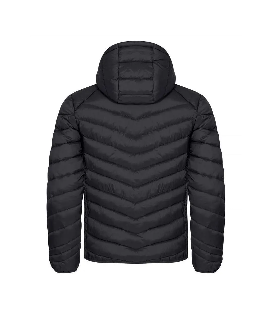Mens Idaho Padded Jacket Black Clique-2