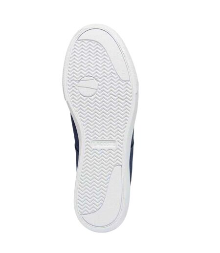 Mens Canvas Grip Flat Trainers Navy Lacoste