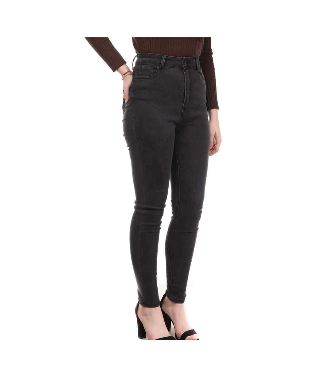 Jean Slim Noir femme Monday Premium Tencel-1