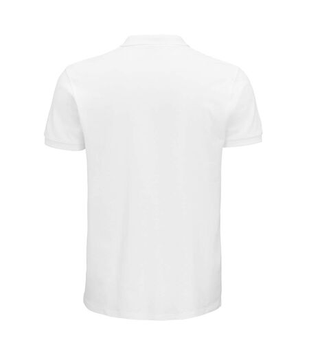 Polo planet pique homme blanc SOLS