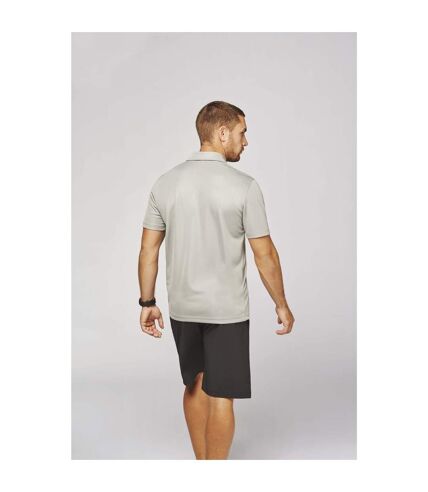Kariban Proact Mens Short Sleeve Performance Polo Shirt (Fine Grey) - UTRW4246