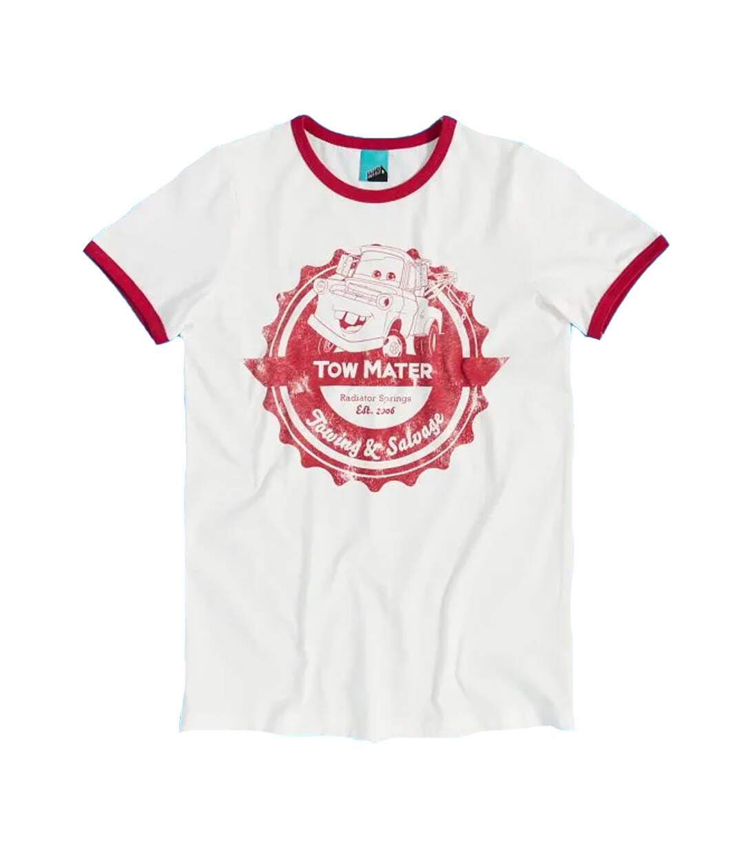 T-shirt Motif Martin Motif/style Ringer Towing And Salvage Adulte Blanc Cars-1