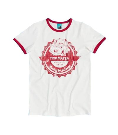 T-shirt Motif Martin Motif/style Ringer Towing And Salvage Adulte Blanc Cars