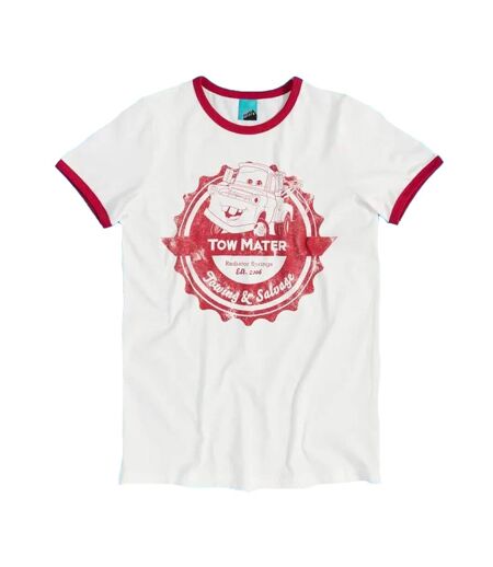 T-shirt Motif Martin Motif/style Ringer Towing And Salvage Adulte Blanc Cars