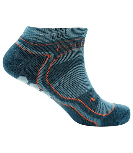Dare 2B Mens Hex Athleisure Ankle Socks (Orion Grey/Burnt Salmon) - UTRG7271