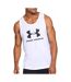 Débardeur Blanc/Noir Homme Under Armour Ua Sportstyle - L