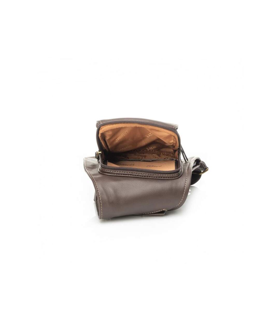 Katana - Sac body homme en cuir - chocolat - 7533-5