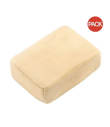 Pack of 10  Chamois cleaning pad  s natural Eastern Counties Leather