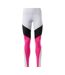 Womens/ladies Lux Colour Block Leggings Grey Reebok-2