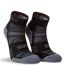 Mens Supreme Ankle Socks Black Grey Marl Hilly-1