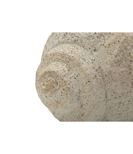 Vase Design Effet Sable Shell 35cm Beige