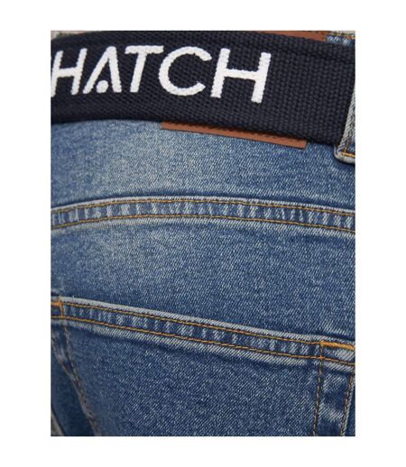 Jean Princed Homme Bleu Clair Délavé Crosshatch