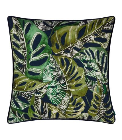 Ebon wilds khari piped cushion cover 50cm x 50cm midnight Wylder