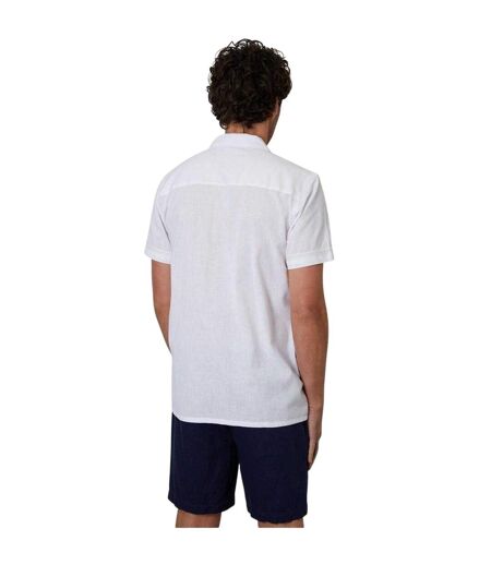 Chemise Manches Courtes Motif/style Bord En Crochet Homme Blanc Threadbare