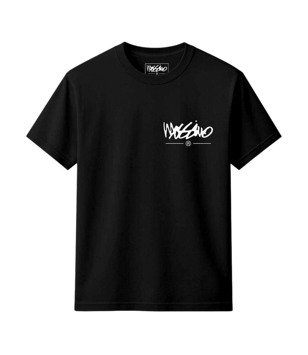 T-shirt Motif/style  Homme Noir Signature-1
