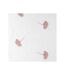 Rideau Voilage à Œillets Ariella 140x240cm Blanc & Rose