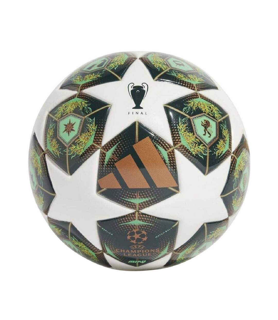 Ucl Club Mini Football Mini White Green Adidas-1