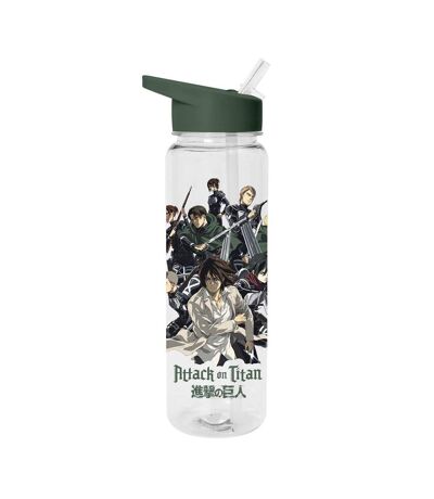 Attack on Titan Strike Team Plastic Water Bottle (Green/Transparent) (One Size) - UTPM7467