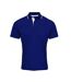 Polo coolchecker homme bleu roi / blanc Premier Premier