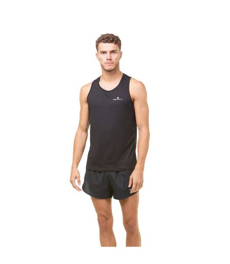 Mens core tank top black Ronhill