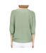 Pull vert clair manches 3/4 femme jdy new behave - l-2