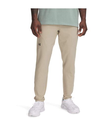 Mens Unstoppable Tapered Jogging Bottoms Brown Under Armour