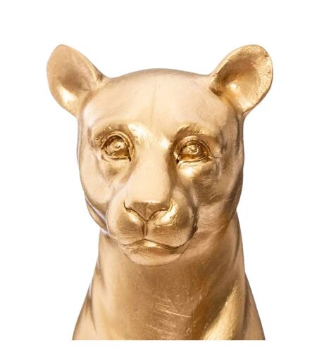Statuette Déco Panthère 23cm Or