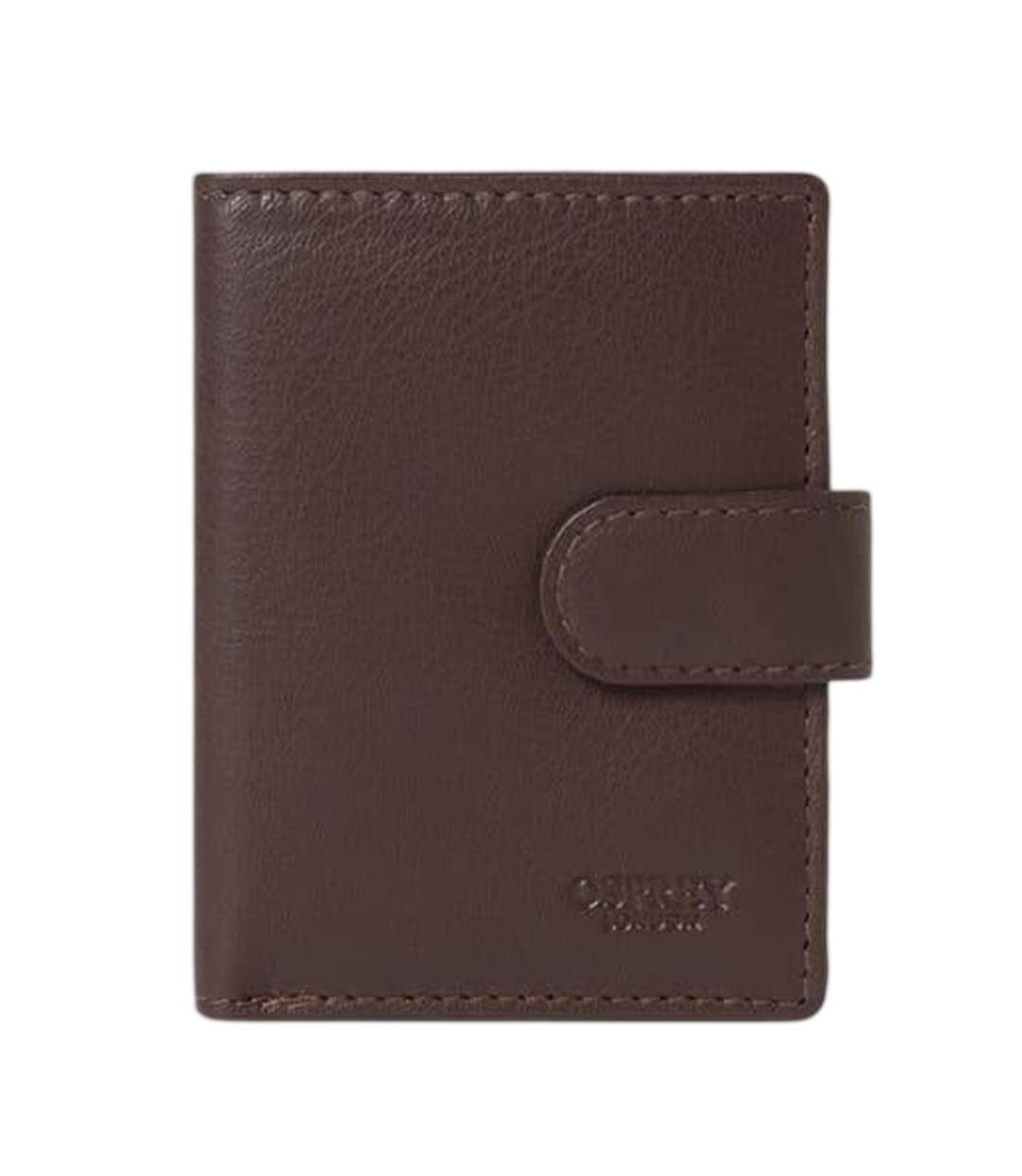 Wesley Leather Card Holder One Size Chocolate Brown Osprey-1
