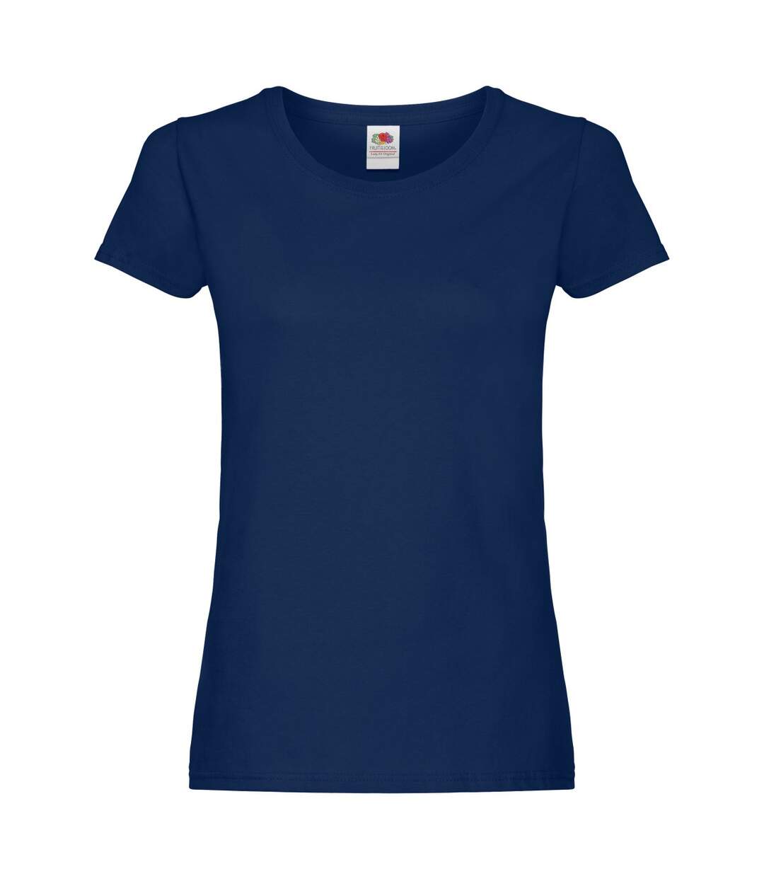 T-shirt original femme bleu marine Fruit of the Loom-1