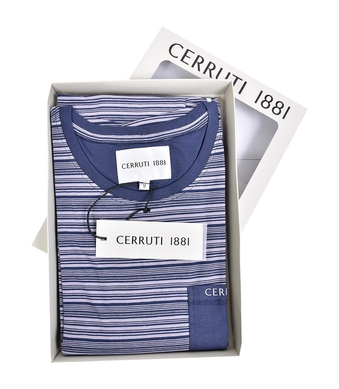 Pyjama Homme CERRUTI 1881 en Coton -Chaleur, Douceur et confort- Pyjacourt CERRUTI 1881 Rayure-3