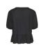 Blouse noir femme pieces pia 2/4-2