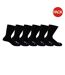 Lot De 6  Chaussettes Motif/style Logo Homme Noir Firetrap-1