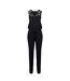 Womens/ladies Block Lace Detail Jumpsuit Black Urban Classics-1