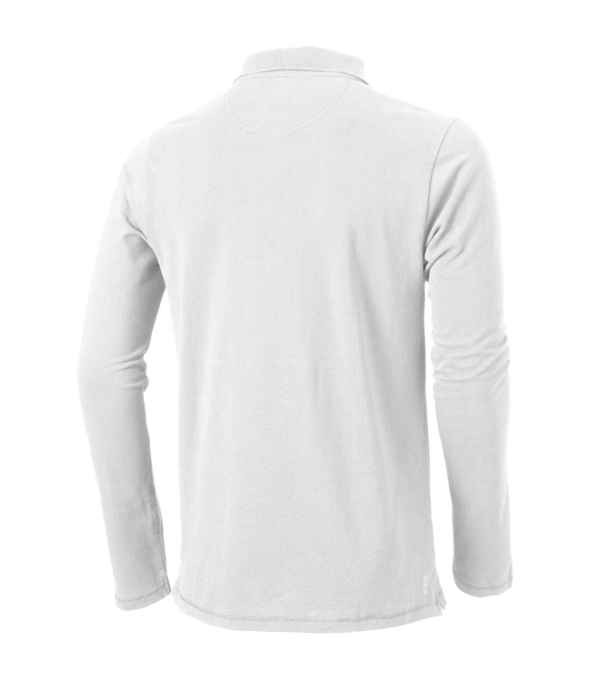 Elevate Mens Oakville Long Sleeve Polo Shirt (White) - UTPF1821