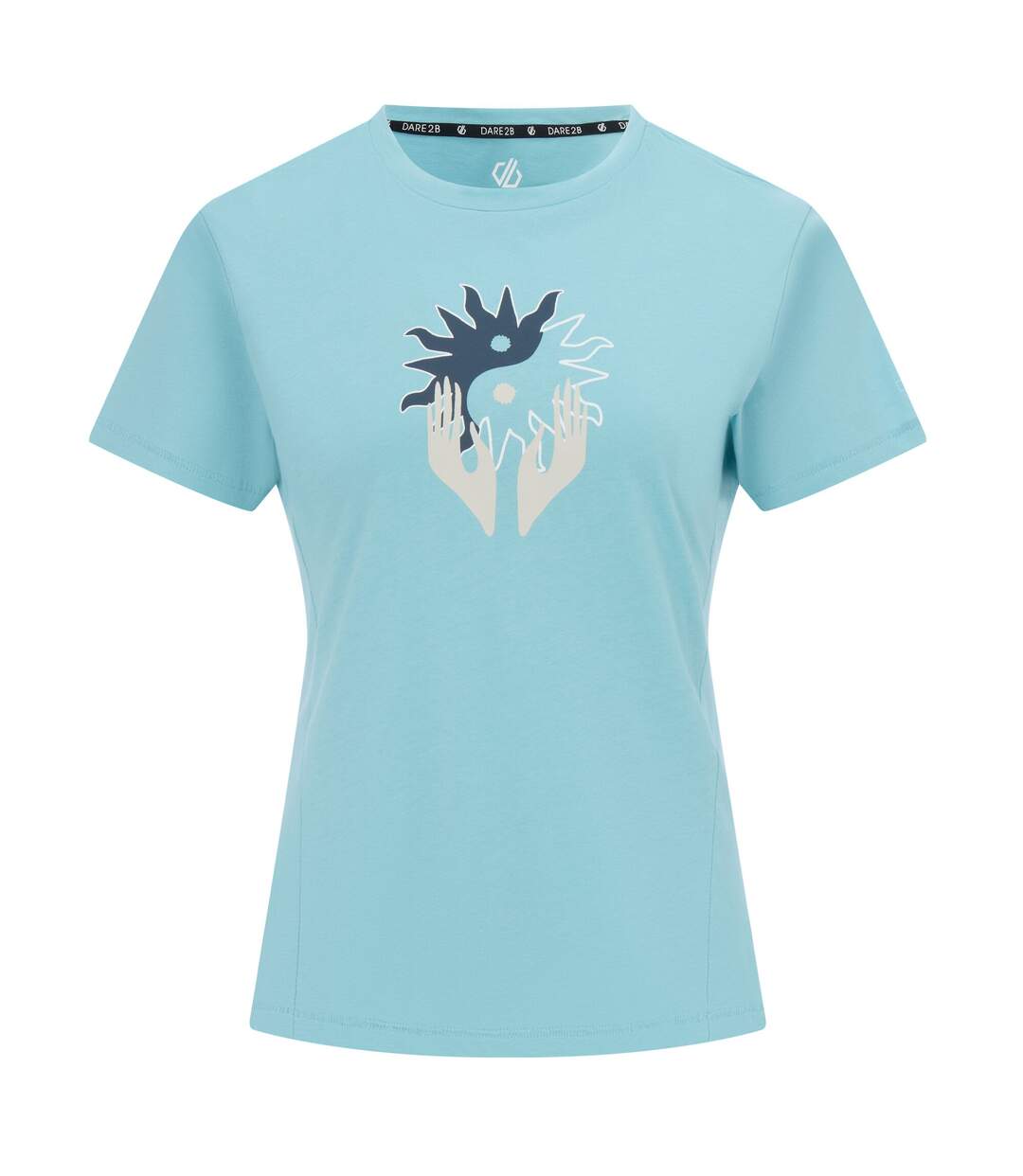 T-shirt Motif/style Yin Yang Tranquility Femme Bleu De Gris Dare 2B-1