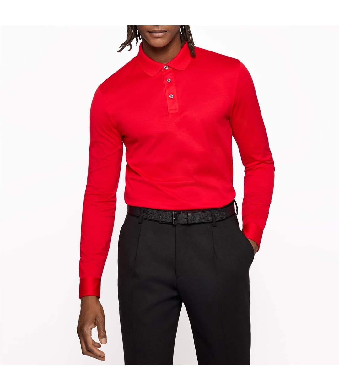 Polo Pearl Homme Rouge Boss-1